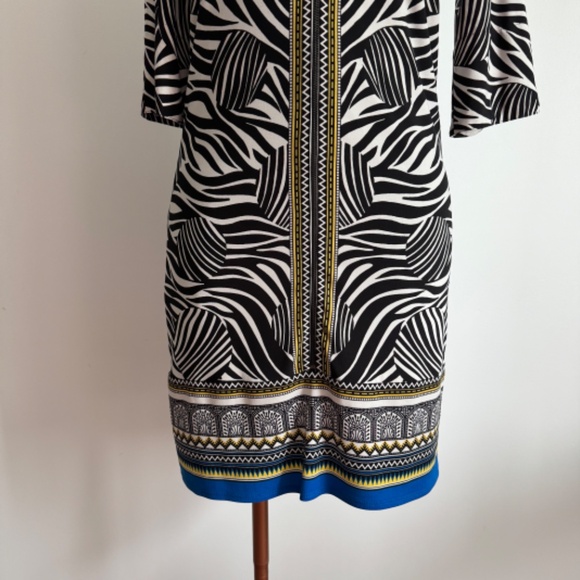 Laundry - Black and White Zebra Slip On Dress - Picture 3 of 14